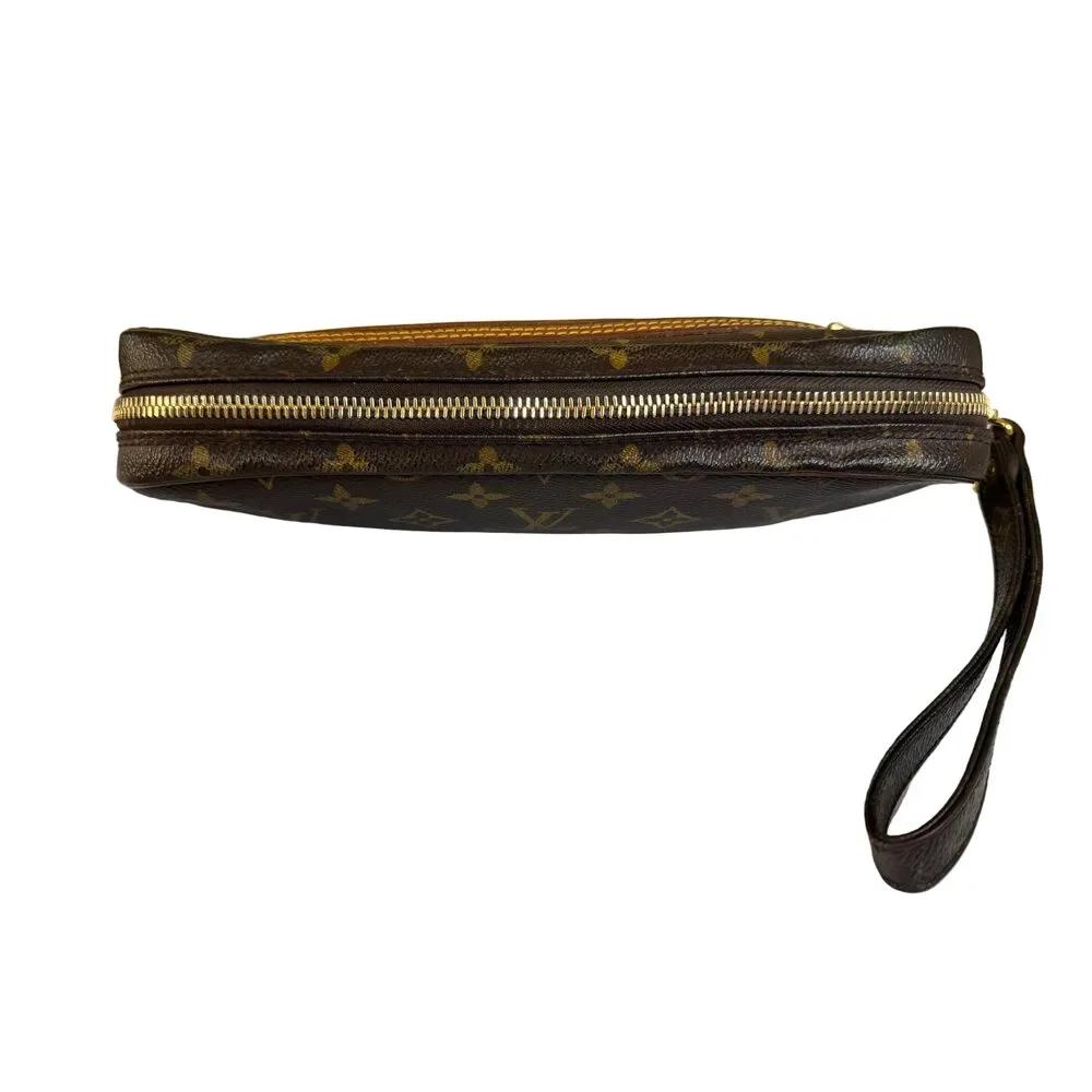 Louis Vuitton Marly Dragonne Monogram Canvas Wristlet Clutch | Vintage Authenti
